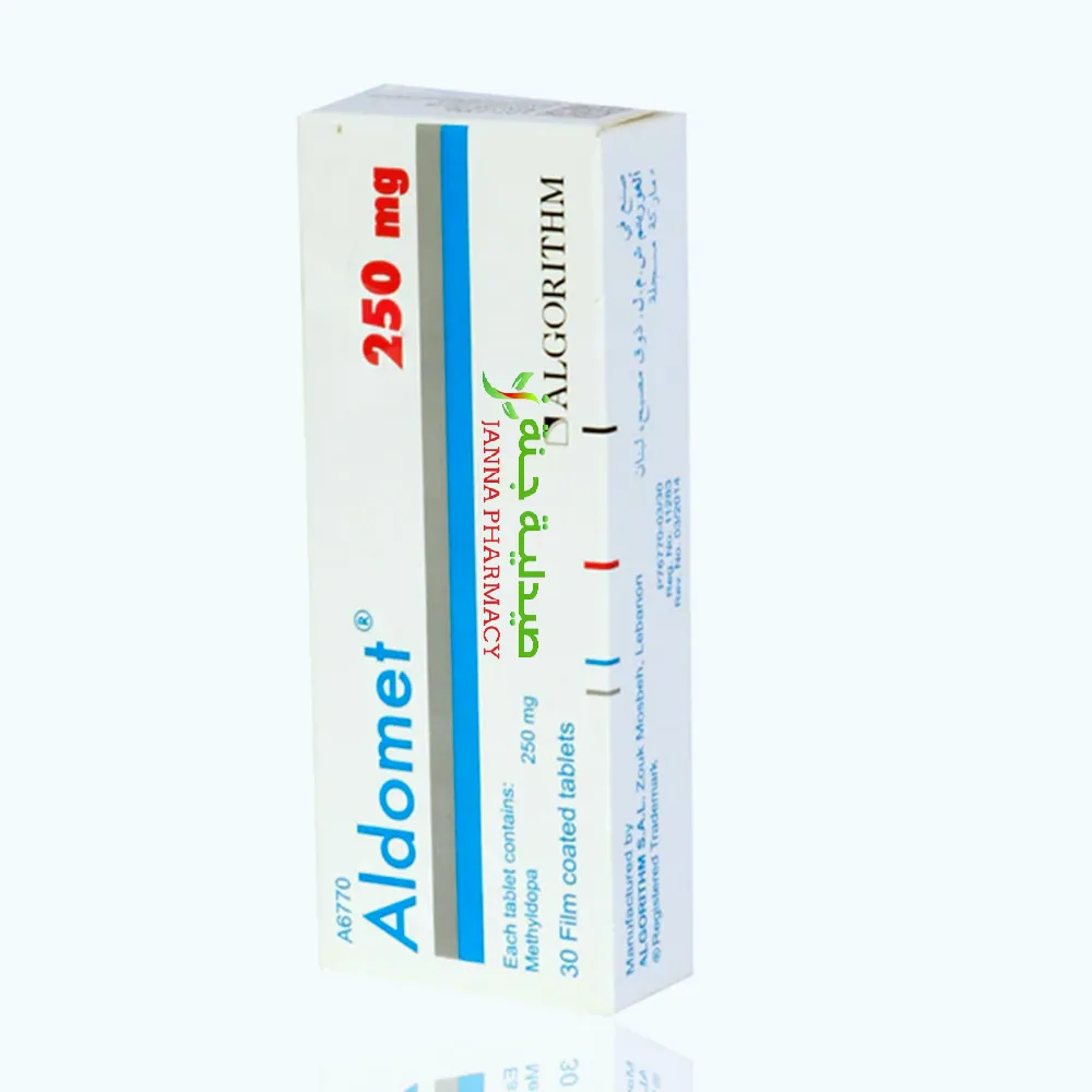 Aldmoet Aldomet 250mg Tab 30's - Janna Pharmacy