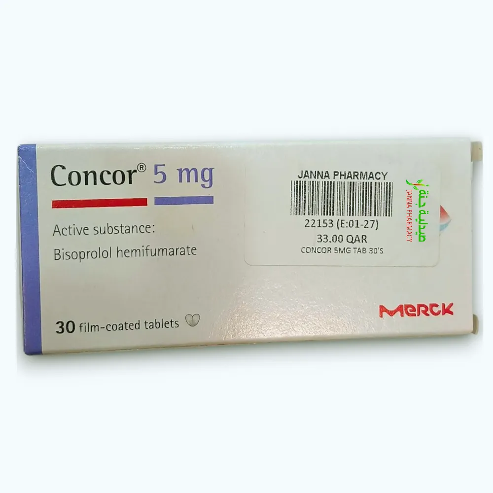 Concor Tabl Concor 5mg Tab 30's - Janna Pharmacy